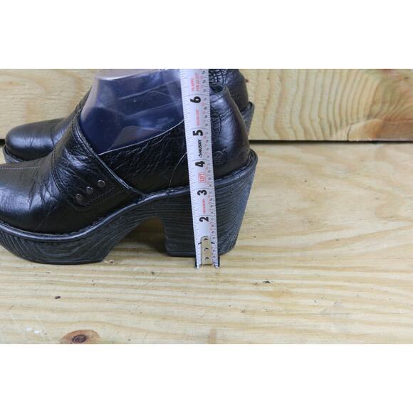 Born Boots Womens 8M Black Leather Dollie Platform Ankle Bootie Shoes - Picture 8 of 8